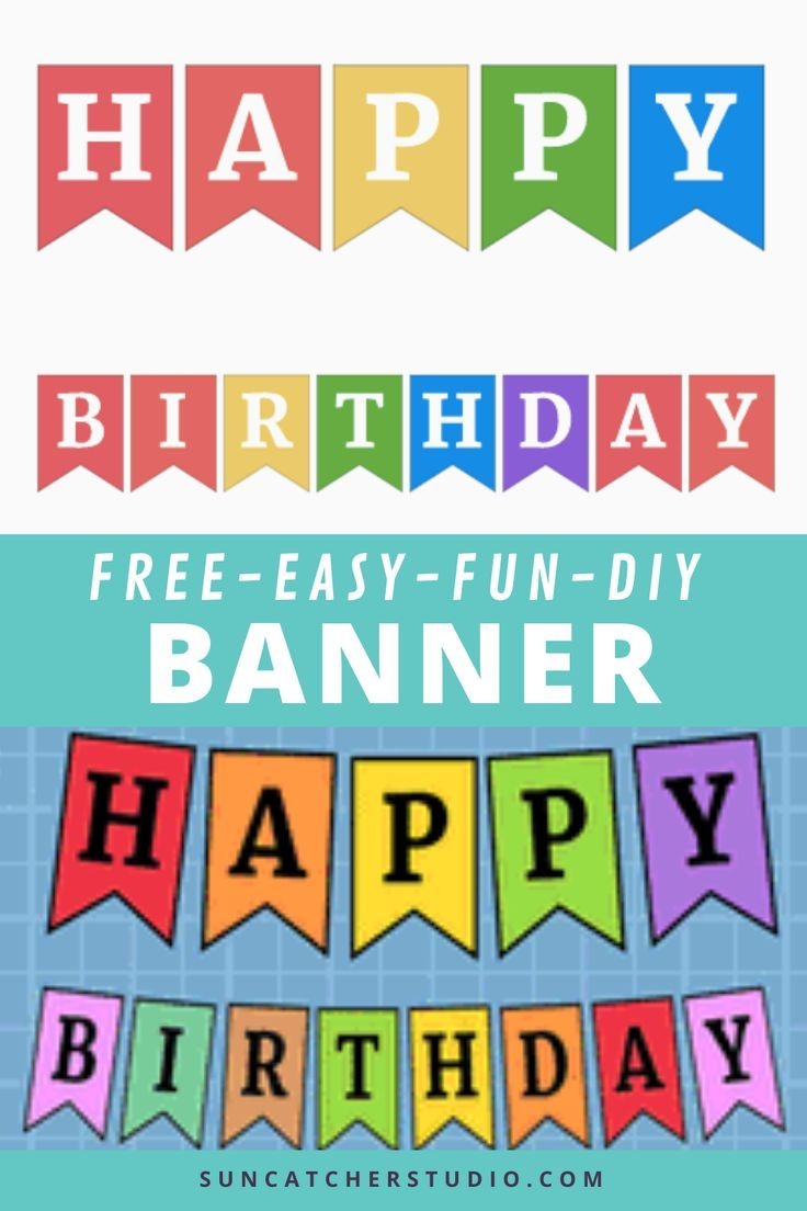 Free Online Pennant Banner Maker Happy Birthday Signs Free Printable Banner Personalized Banners Happy Birthday Signs - Free Printable Banner Maker