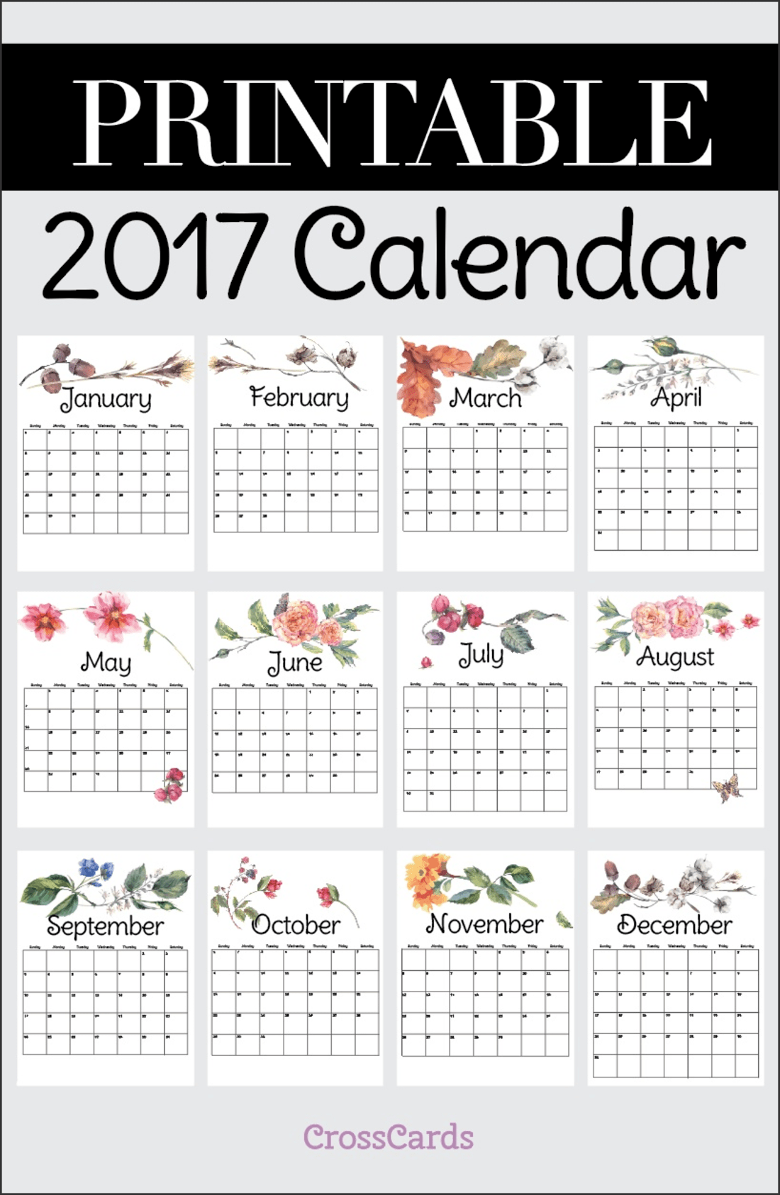 Free Printable 2017 Calendar Printable Download Free - Free Printable Agenda 2017