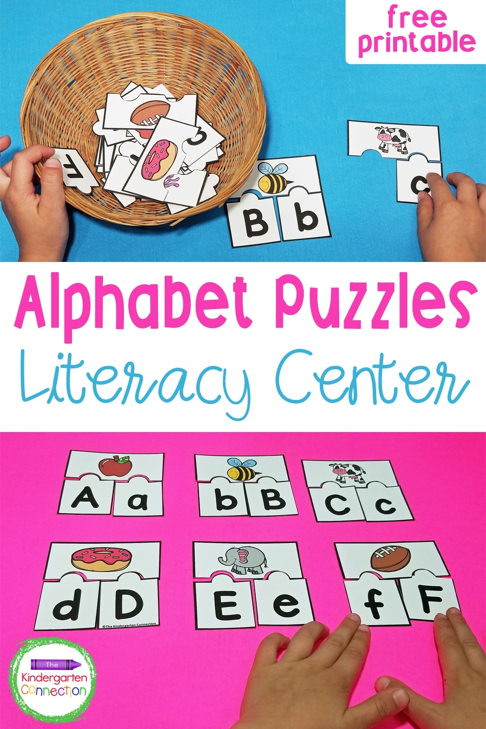 FREE Printable ABC Puzzles For Pre K Kindergarten - Free Printable Alphabet Puzzles
