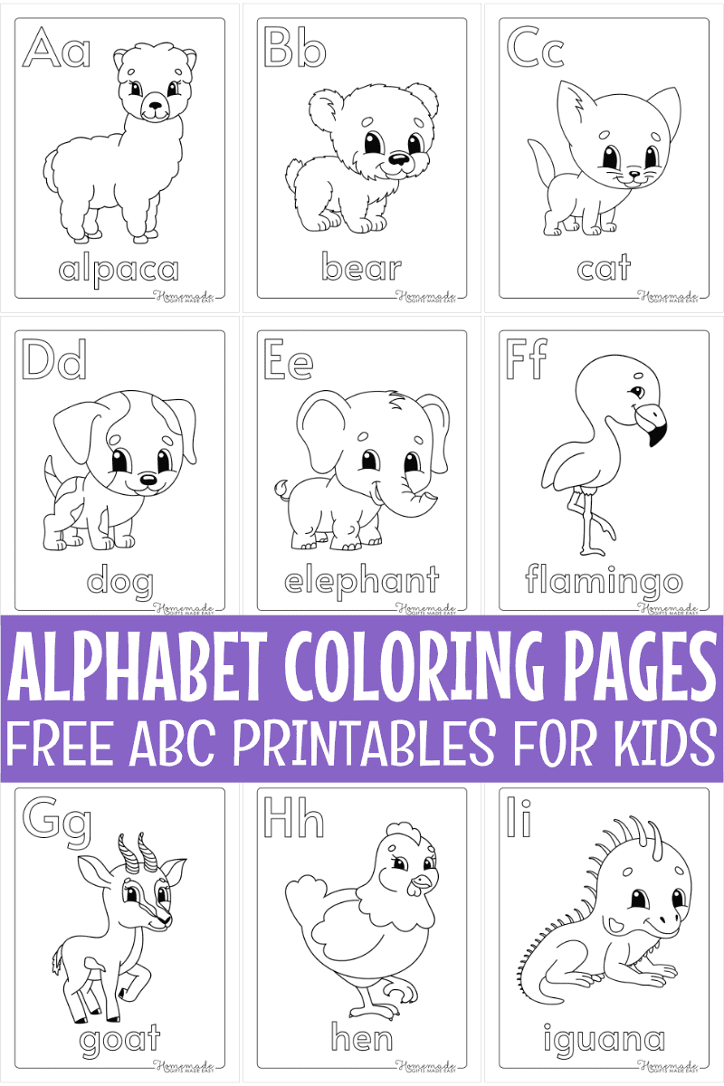 Free Printable Alphabet Coloring Pages For Kids - Free Printable Alphabet Pages