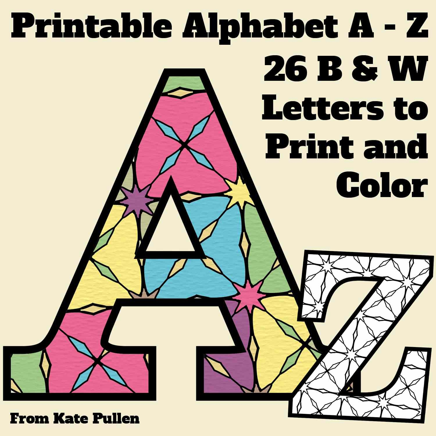 Free Printable Alphabet Letters Coloring Pages - Free Printable Alphabet Letters