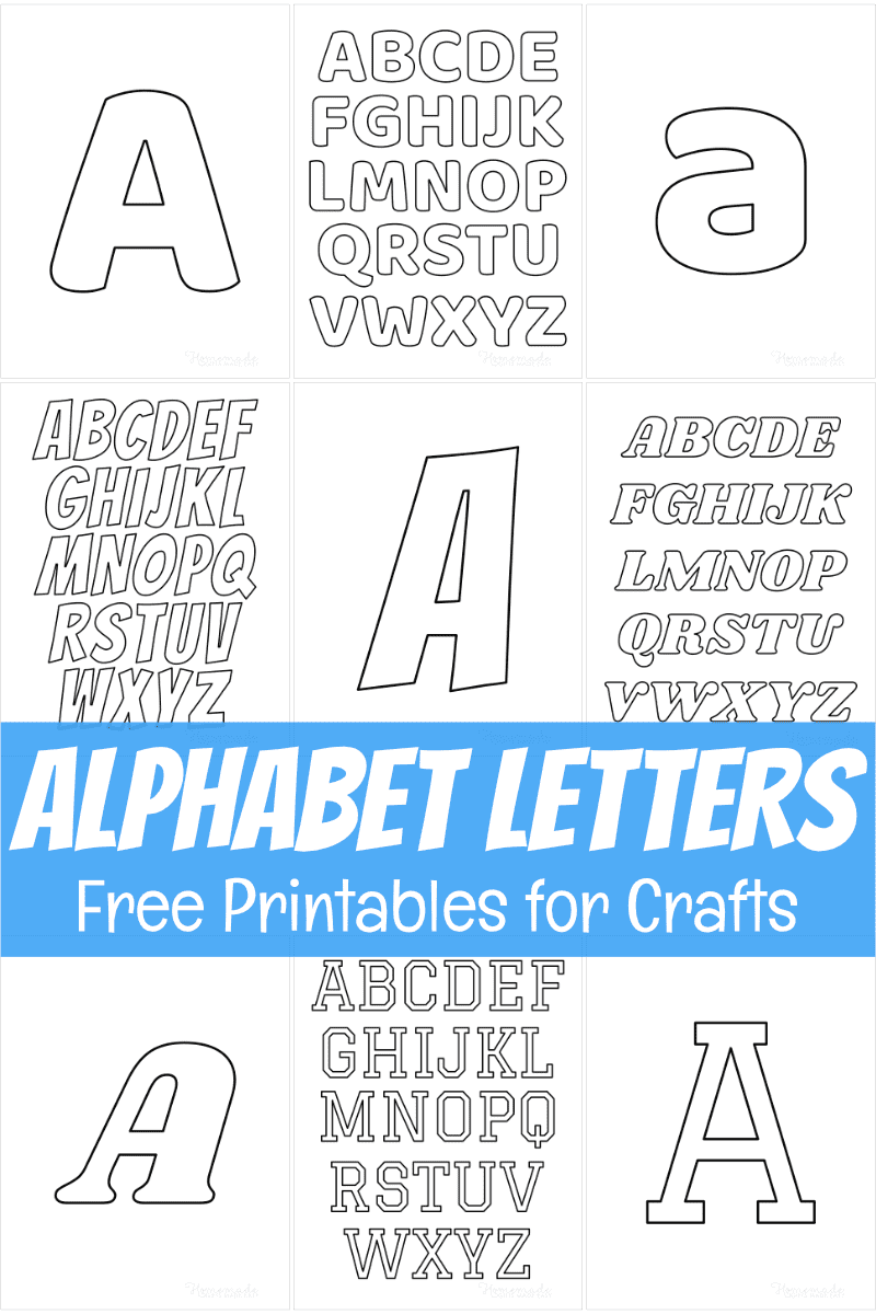 Free Printable Alphabet Letters For Crafts - Free Printable Alphabet Pages