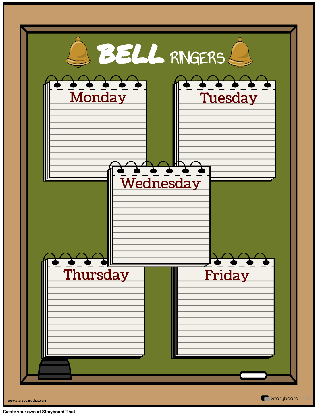 Free Printable Bell Ringers Templates StoryboardThat - Free Printable Bell Ringers