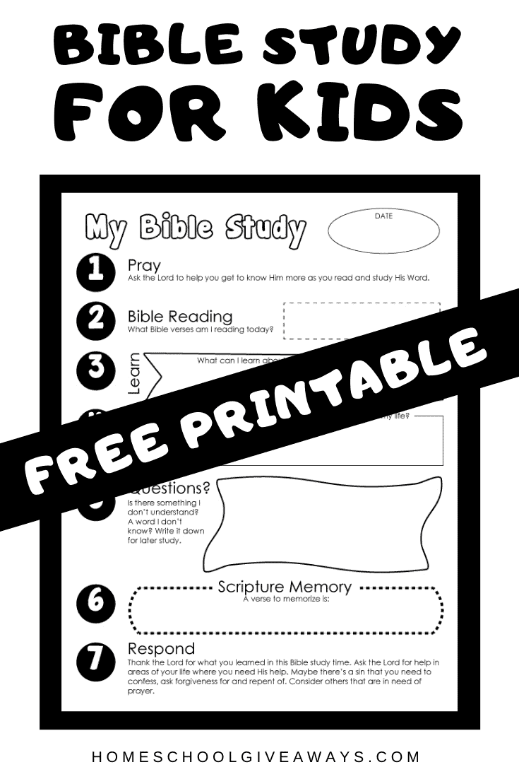 FREE Printable Bible Study For Kids - Free Printable Bible Lessons For Toddlers