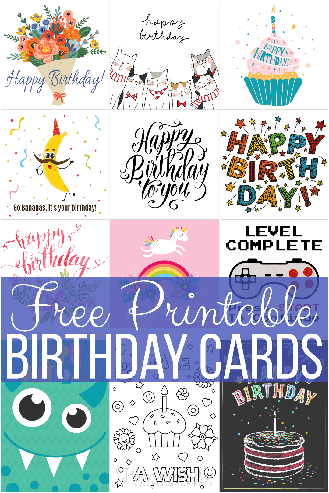 Free Printable Birthday Cards For Everyone - Free Printable Birthday Cards For Kids