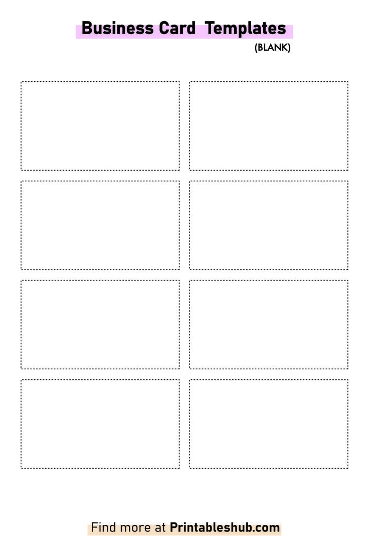 Free Printable Blank Business Card Template PDF Included Blank Business Cards Business Cards Layout Free Printables - Free Printable Business Card Templates Pdf