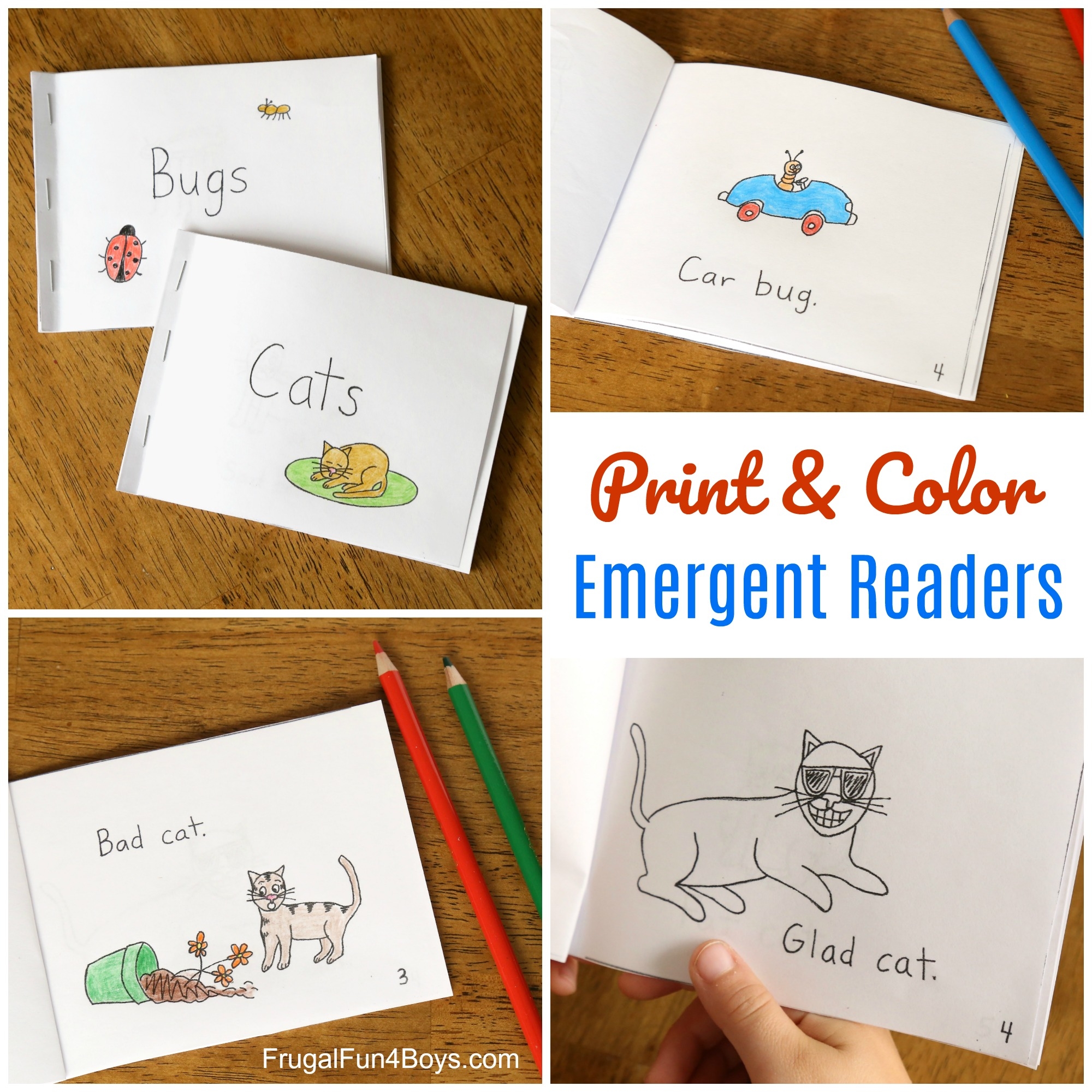 Free Printable Books For Beginning Readers Level 1 Easy Frugal Fun For Boys And Girls - Free Printable Books For Kindergarten