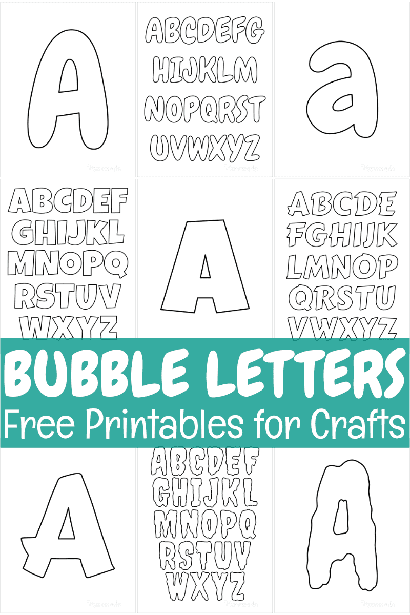 Free Printable Bubble Letters For Crafts - Free Printable Bubble Letters Font