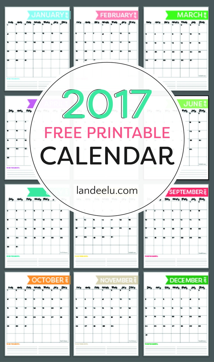 Free Printable Calendar For 2017 Get Organized Free Printable Calendar Free Printables Calendar Printables - Free Printable Agenda 2017