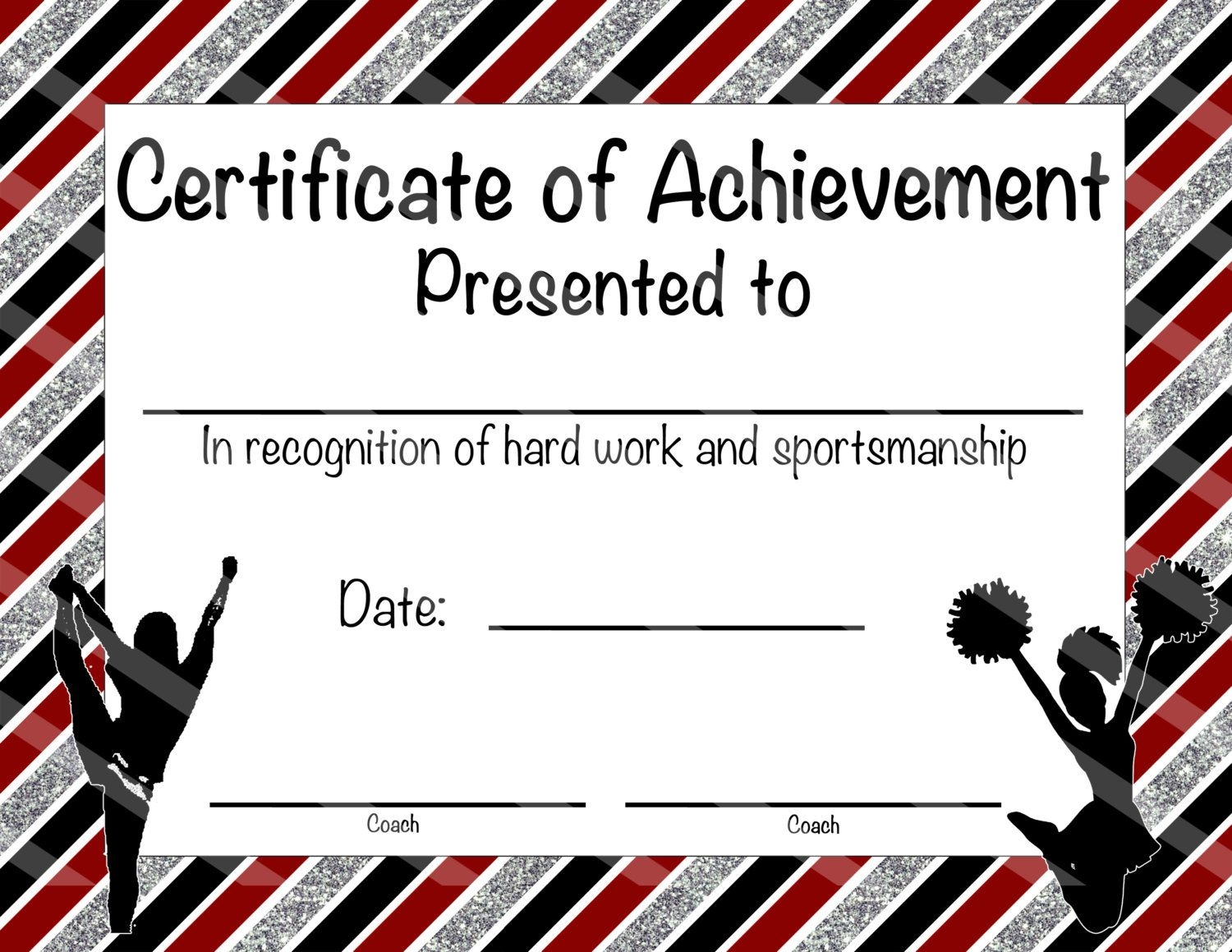 Free Printable Cheerleading Certificate Template Printable Templates Free - Free Printable Cheerleading Certificates