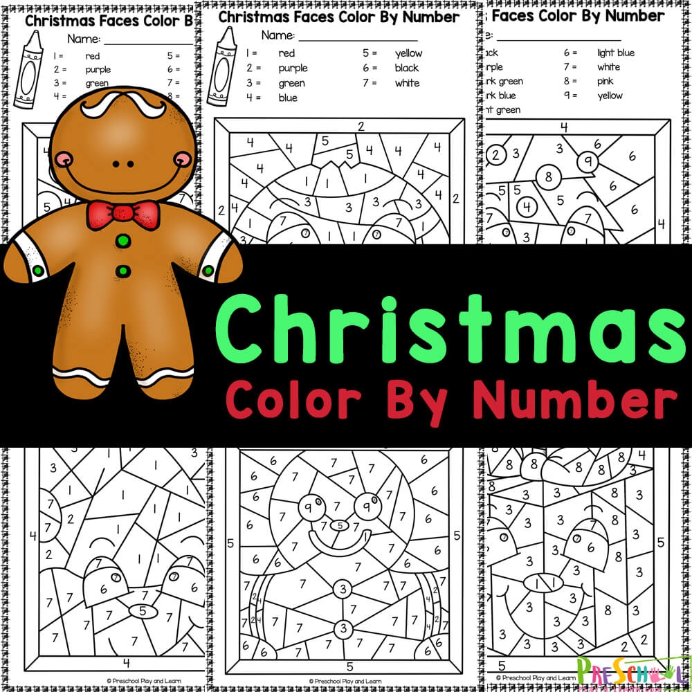 FREE Printable Christmas Color By Number Worksheets - Free Printable Christmas Color By Number Coloring Pages