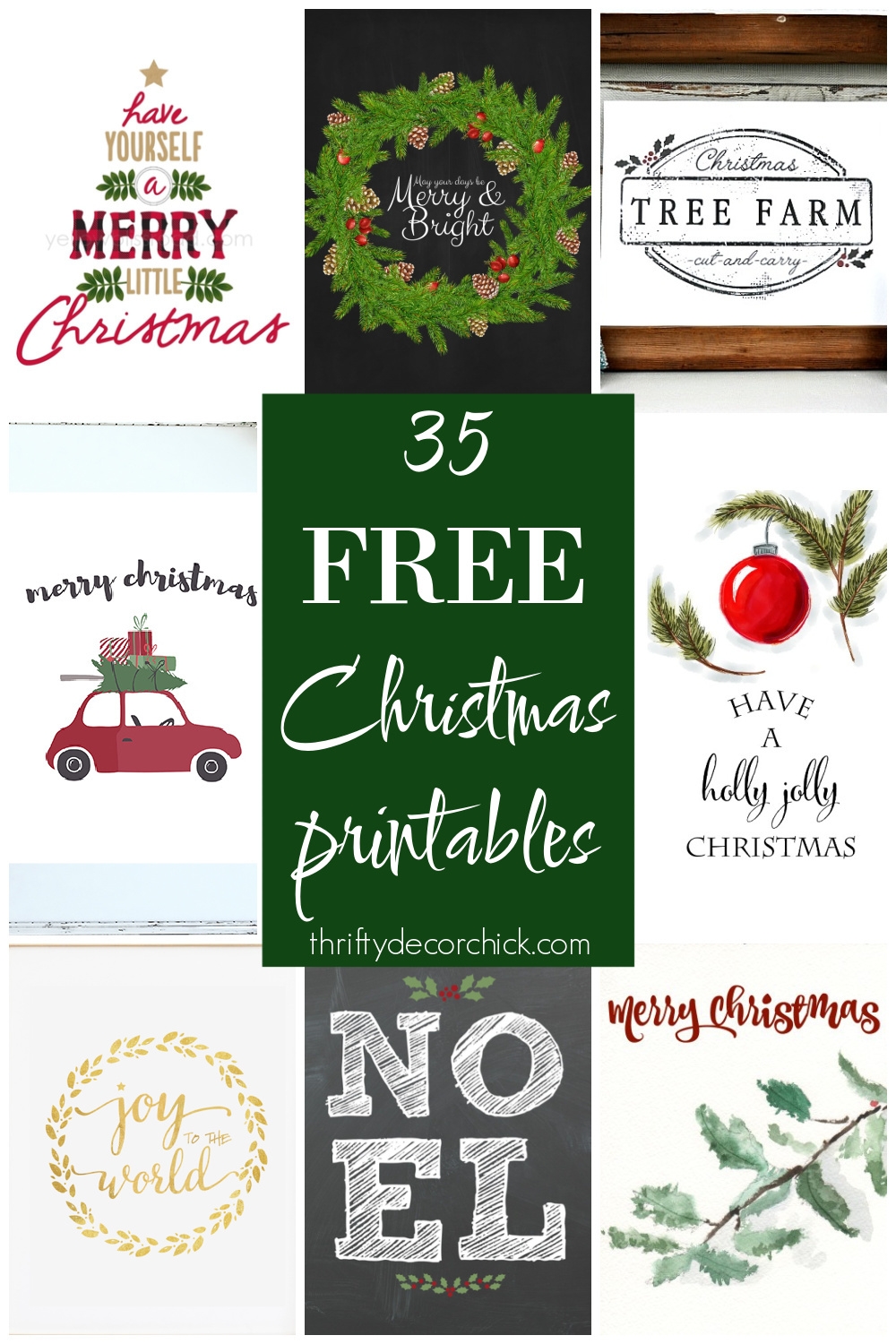 Free Printable Christmas Decorations - Free Printable Christmas Decorations