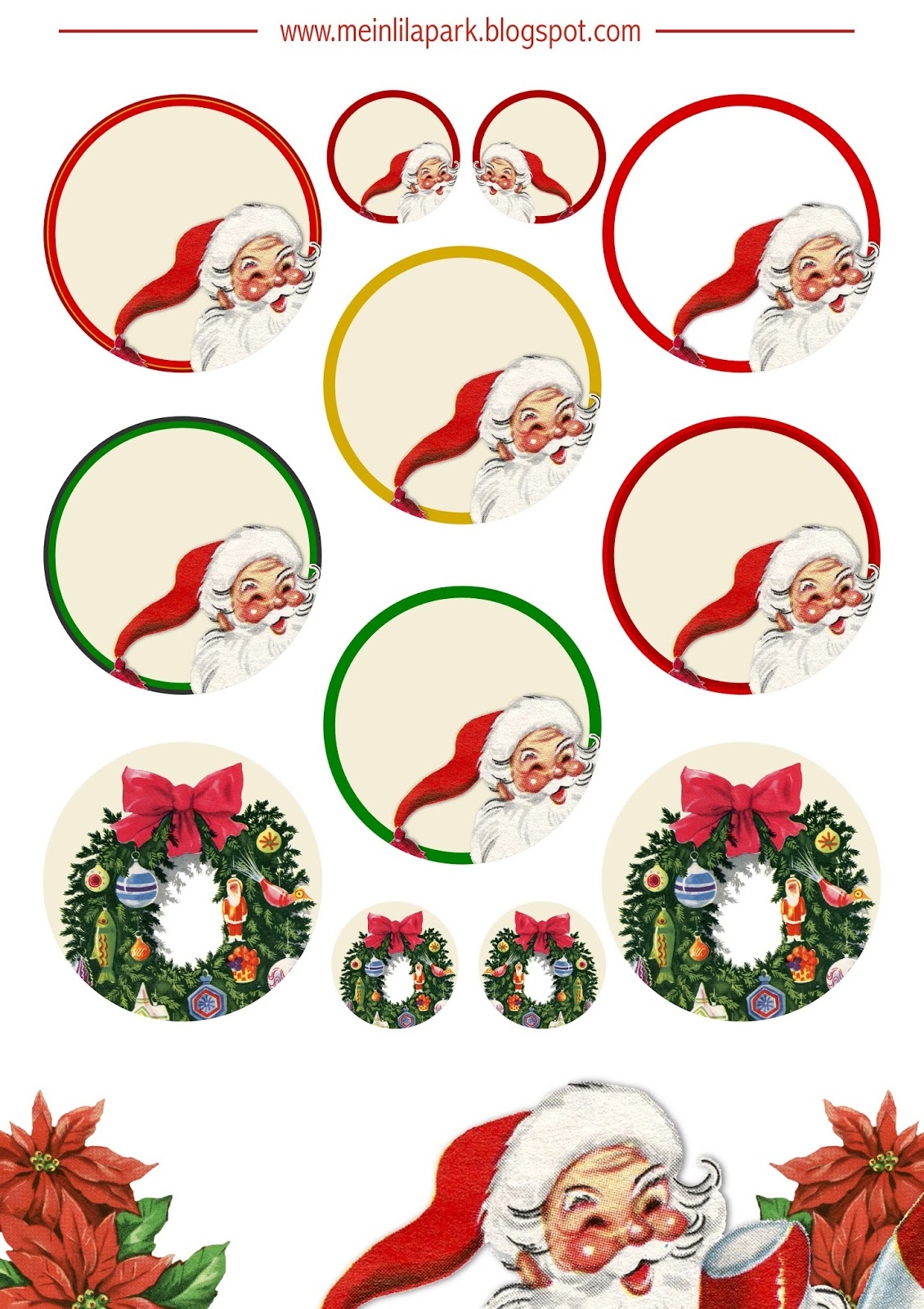 Free Printable Christmas Planner Stickers Ausdruckbare Weichnachts Clipart Freebie - Free Printable Christmas Clip Art