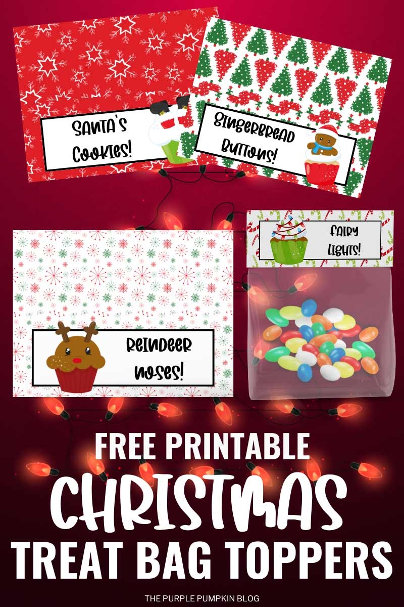 Free Printable Christmas Treat Bag Labels - Free Printable Christmas Bag Toppers Templates