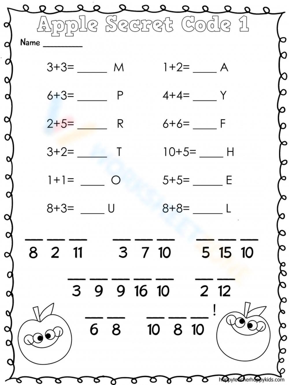 Free Printable Crack The Code Worksheet For Students - Crack The Code Worksheets Printable Free