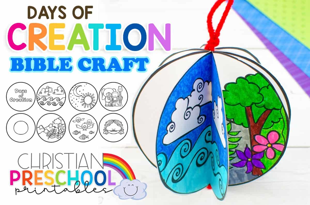 Free Printable Creation Craft For Kids Christian Preschool Printables - Free Printable Bible Crafts