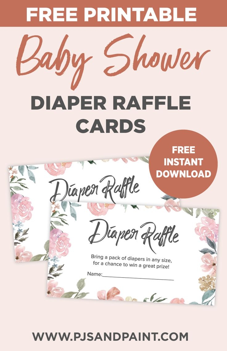 Free Printable Diaper Raffle Cards Baby Shower Printables Free Printable Baby Shower Games Printable Baby Shower Games - Free Printable Bridal Shower Raffle Tickets