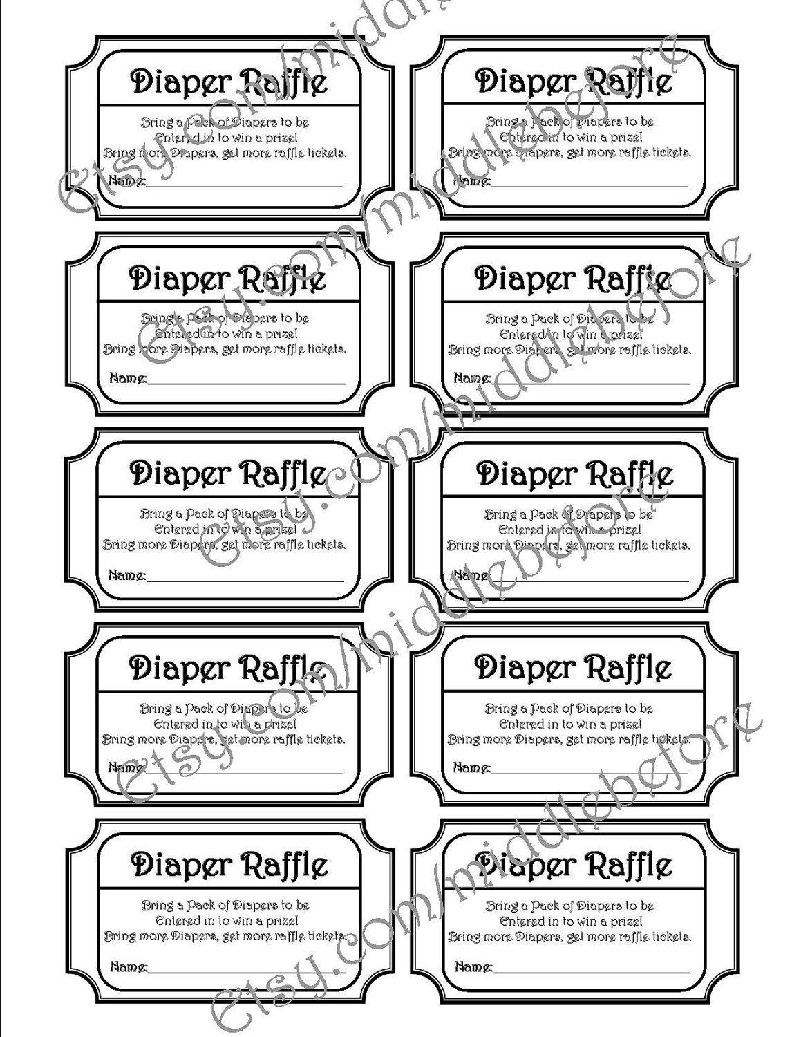 Free Printable Diaper Raffle Ticket Template Printable Templates Free - Diaper Raffle Template Free Printable
