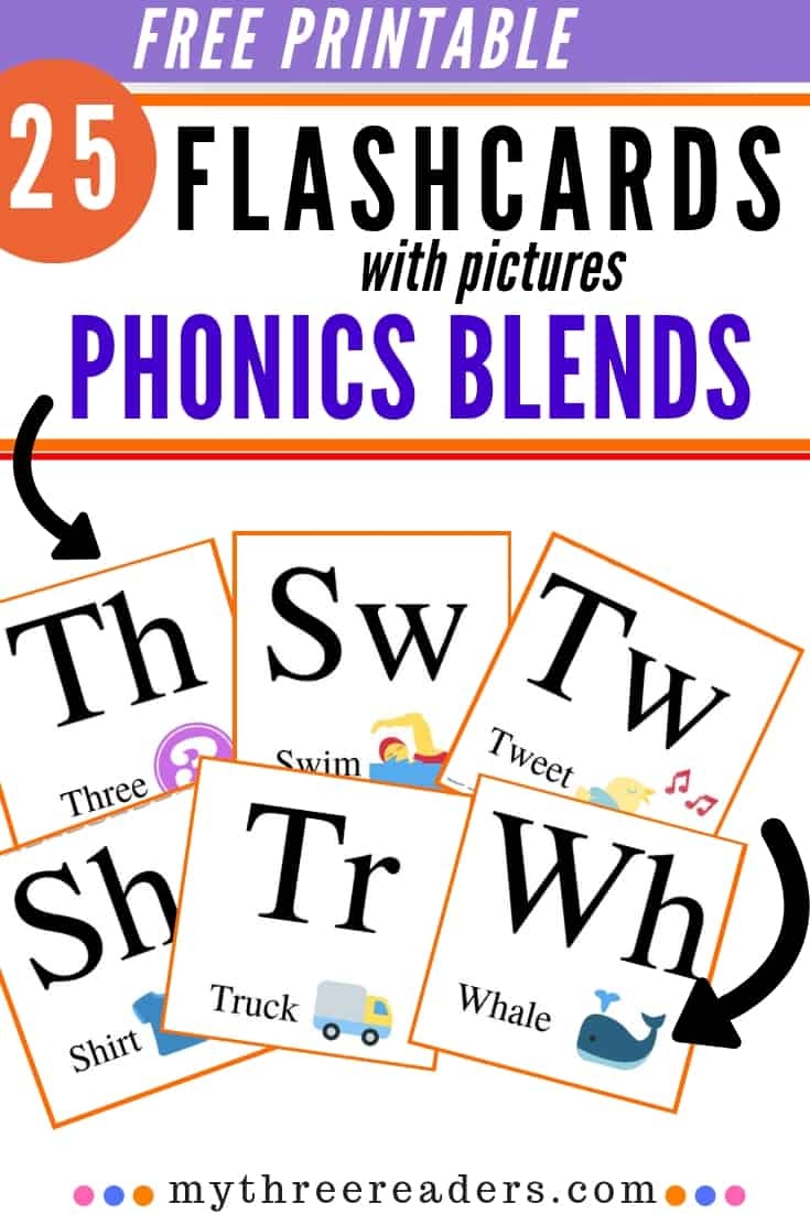 Free Printable Flashcards With Pictures 25 Consonant Blends For Readers - Free Printable Blending Cards