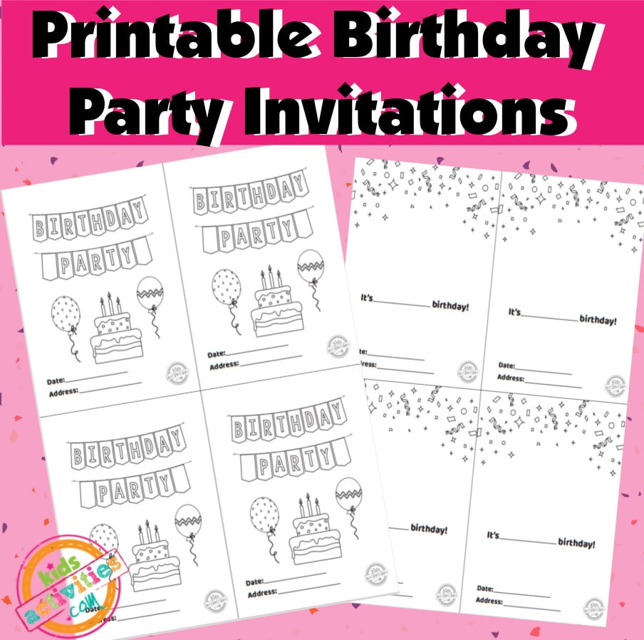 Free Printable Invitations Kids Activities Blog - Free Printable Birthday Invitation Templates