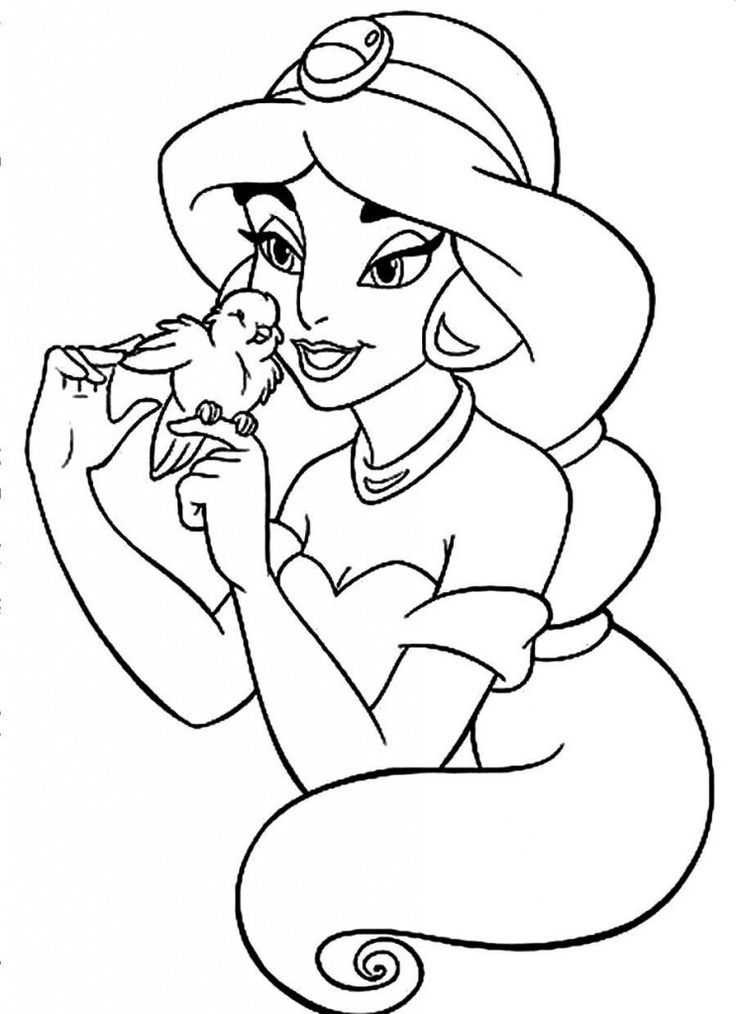 Free Printable Jasmine Coloring Pages For Kids Best Coloring Pages For Kids Disney Coloring Pages Cartoon Coloring Pages Disney Coloring Sheets - Free Printable Princess Jasmine Coloring Pages