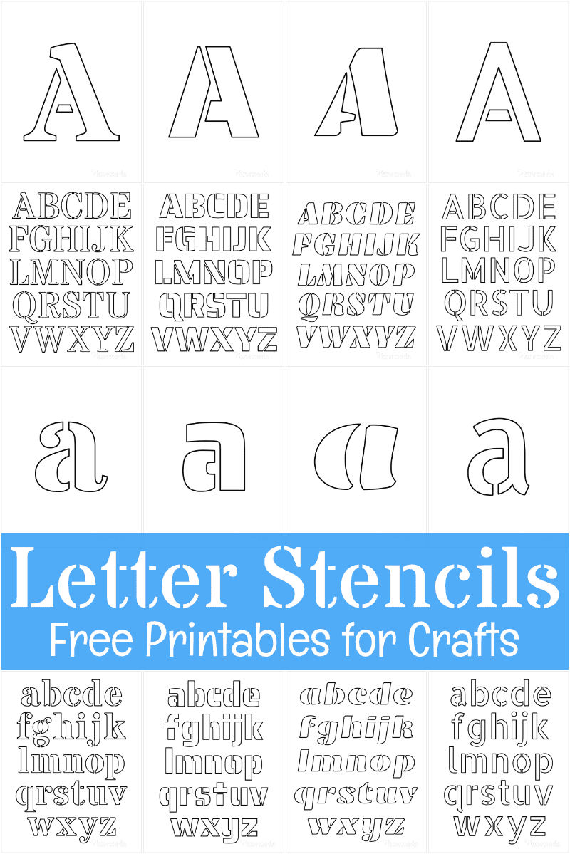 Free Printable Letter Stencils For Crafts - Free Printable Alphabet Stencils Templates