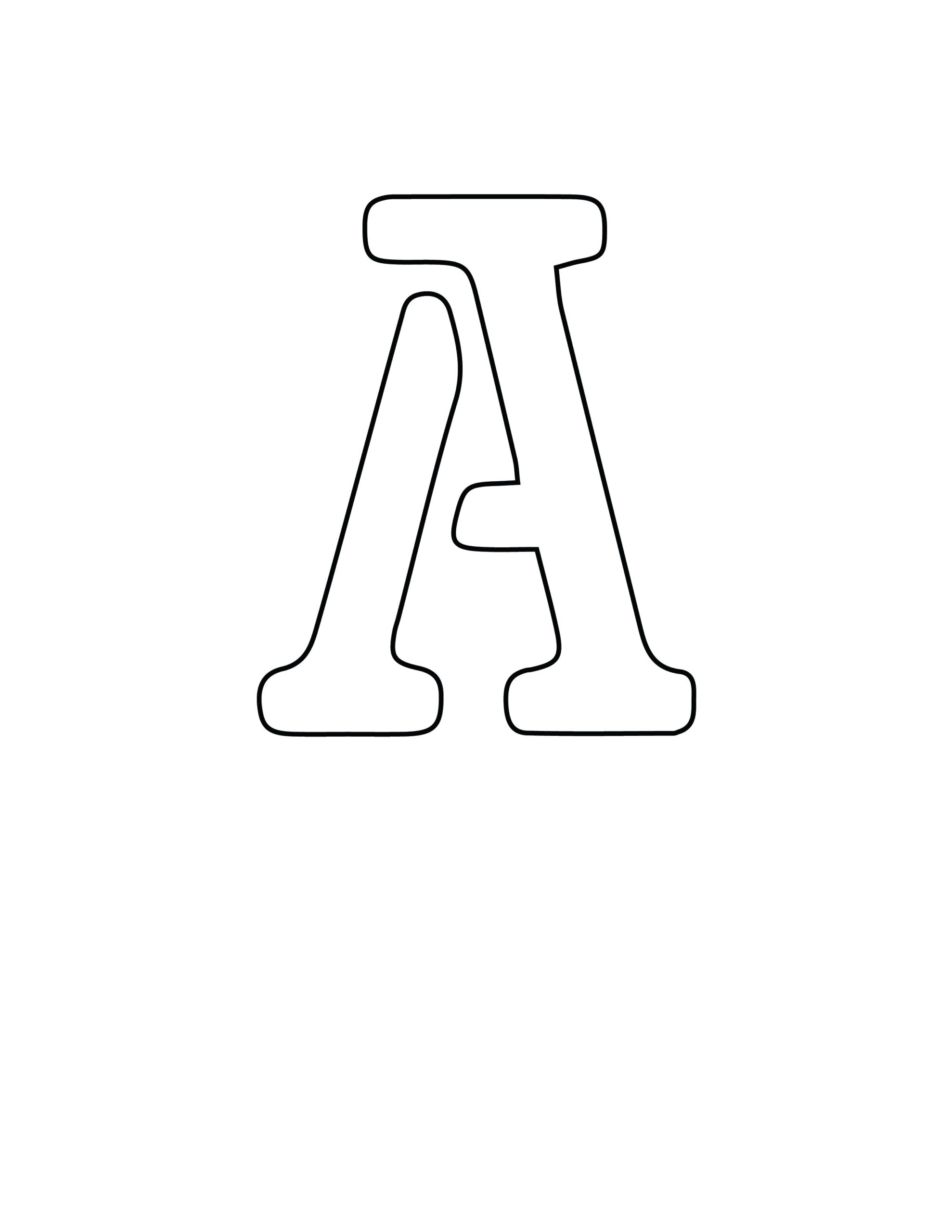 Free Printable Letter Stencils Letter A Stencil Freebie Finding Mom - Free Printable Alphabet Stencils Templates