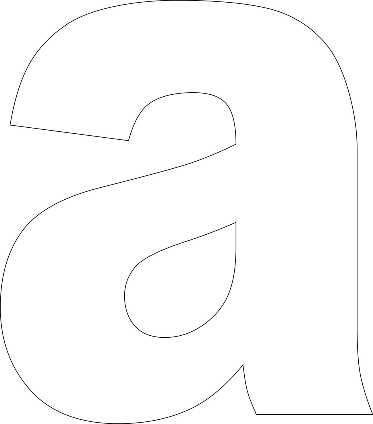 Free Printable Lower Case Alphabet Letter Template - Free Printable Alphabet Stencils Templates