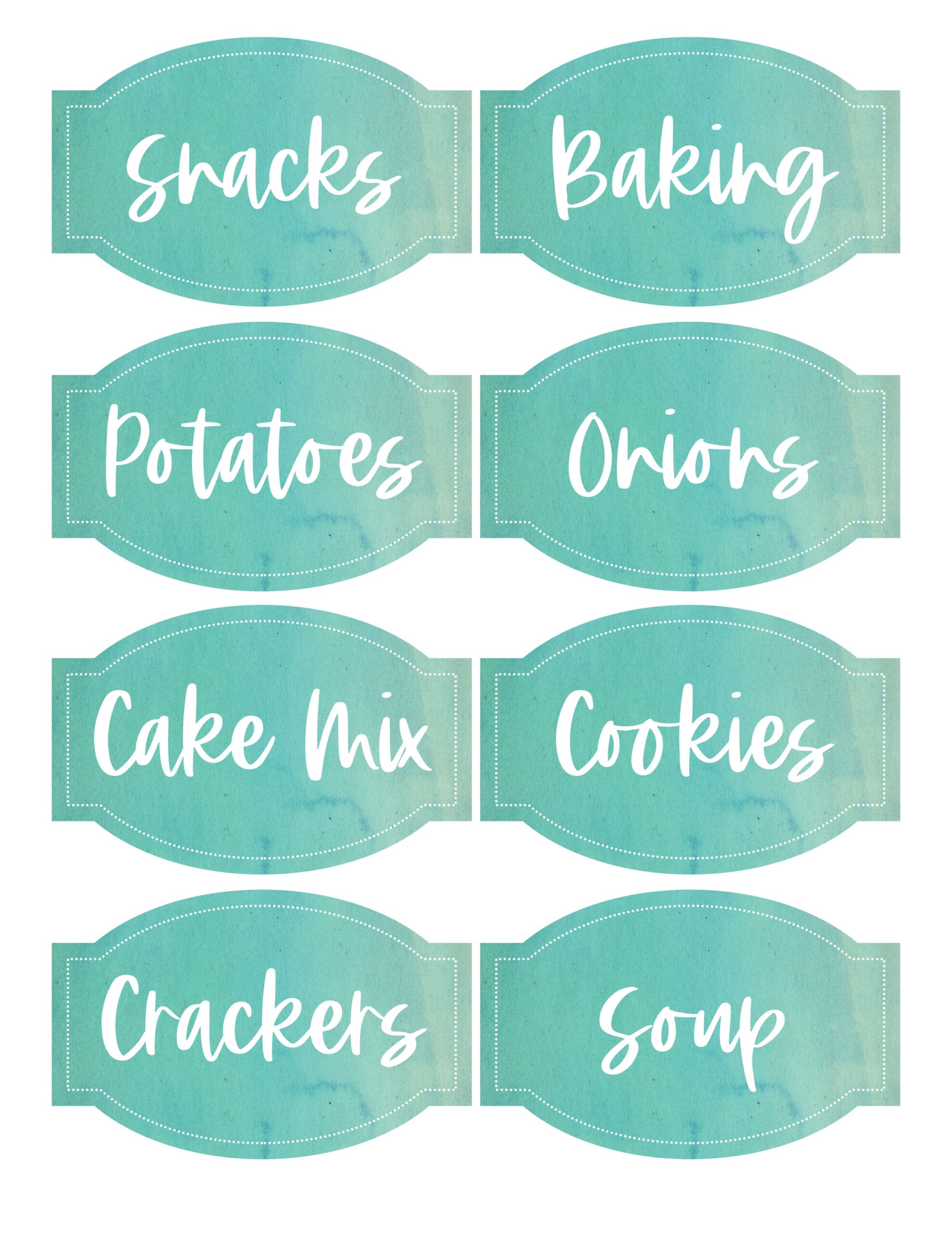 Free Printable Pantry Labels The DIY Mommy - Free Printable Baking Labels