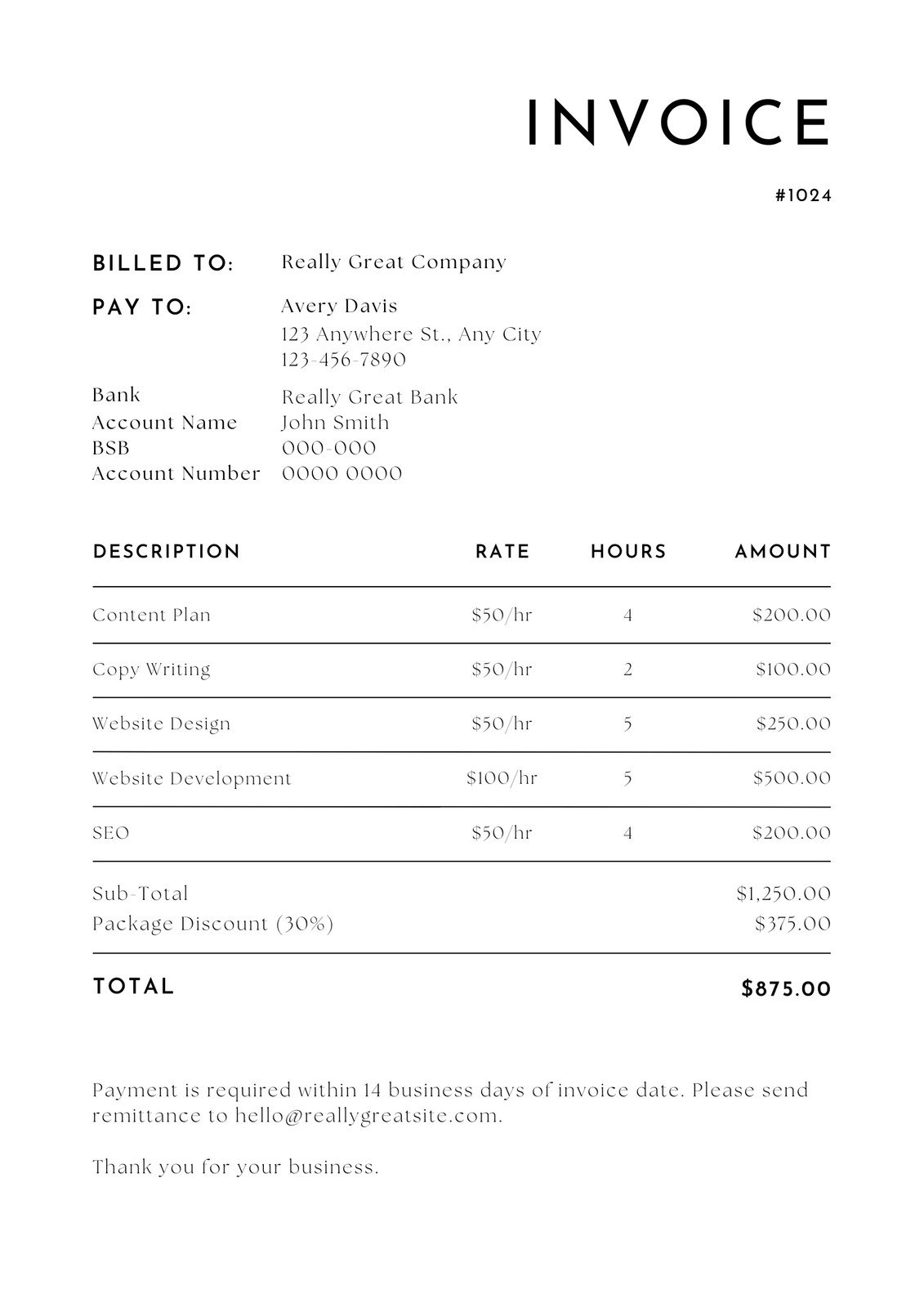 Free Printable Professional Invoice Templates To Customize Canva - Free Invoices Online Printable