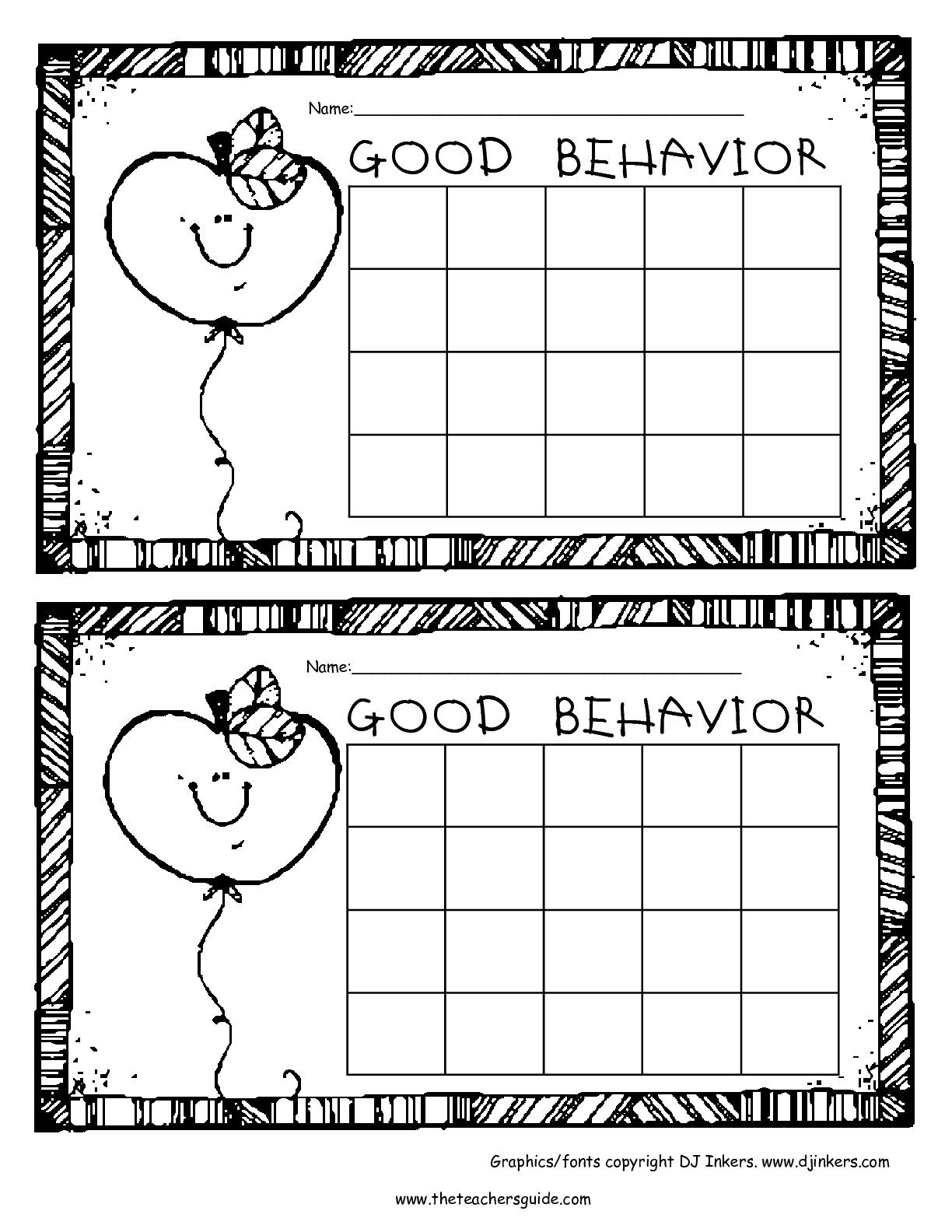 Free Printable Reward And Incentive Charts Incentive Chart Behavior Chart Printable Kindergarten Behavior Charts - Free Printable Charts For Teachers