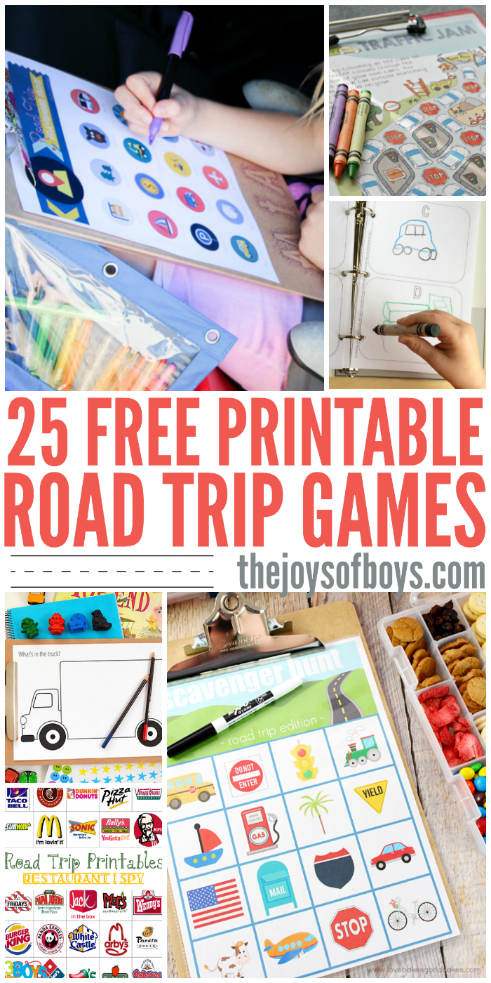 Free Printable Road Trip Games - Free Printable Car Ride Games
