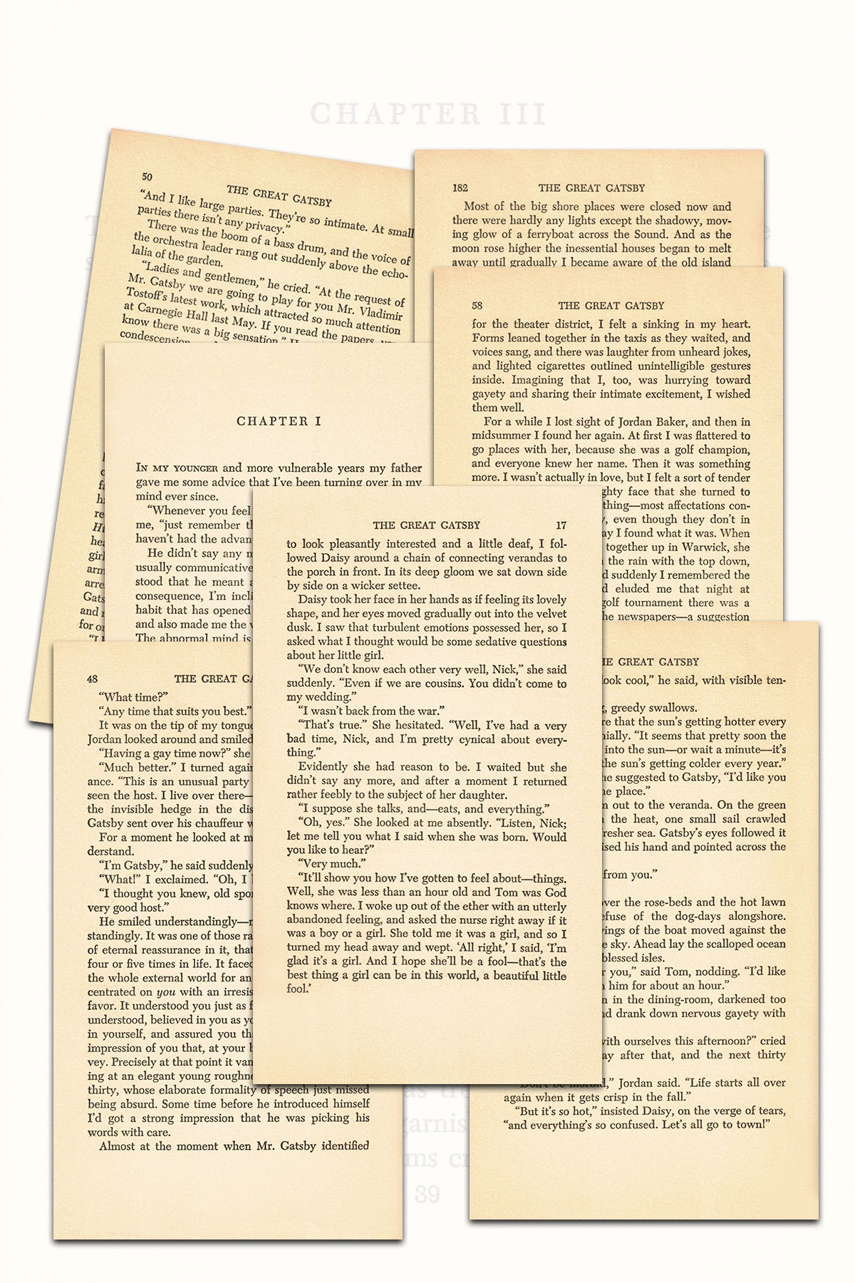 Free Printable Vintage The Great Gatsby Book Pages Rose Clearfield - Free Printable Book Pages