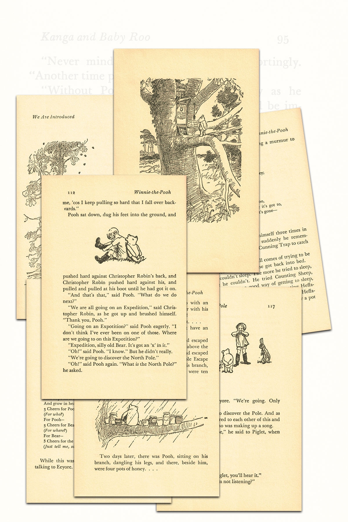 Free Printable Vintage Winnie The Pooh Book Pages Rose Clearfield - Free Printable Book Pages