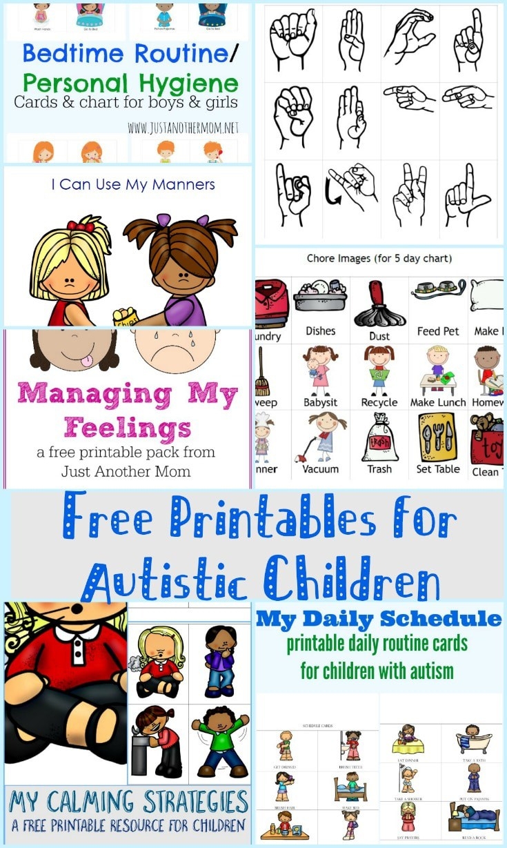 Free Printables For Autistic Children - Free Printable Autism Worksheets