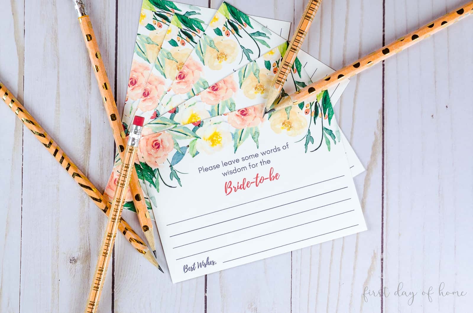 Get DIY Advice Cards For A Wedding Free Download - Free Printable Bridal Shower Advice Cards