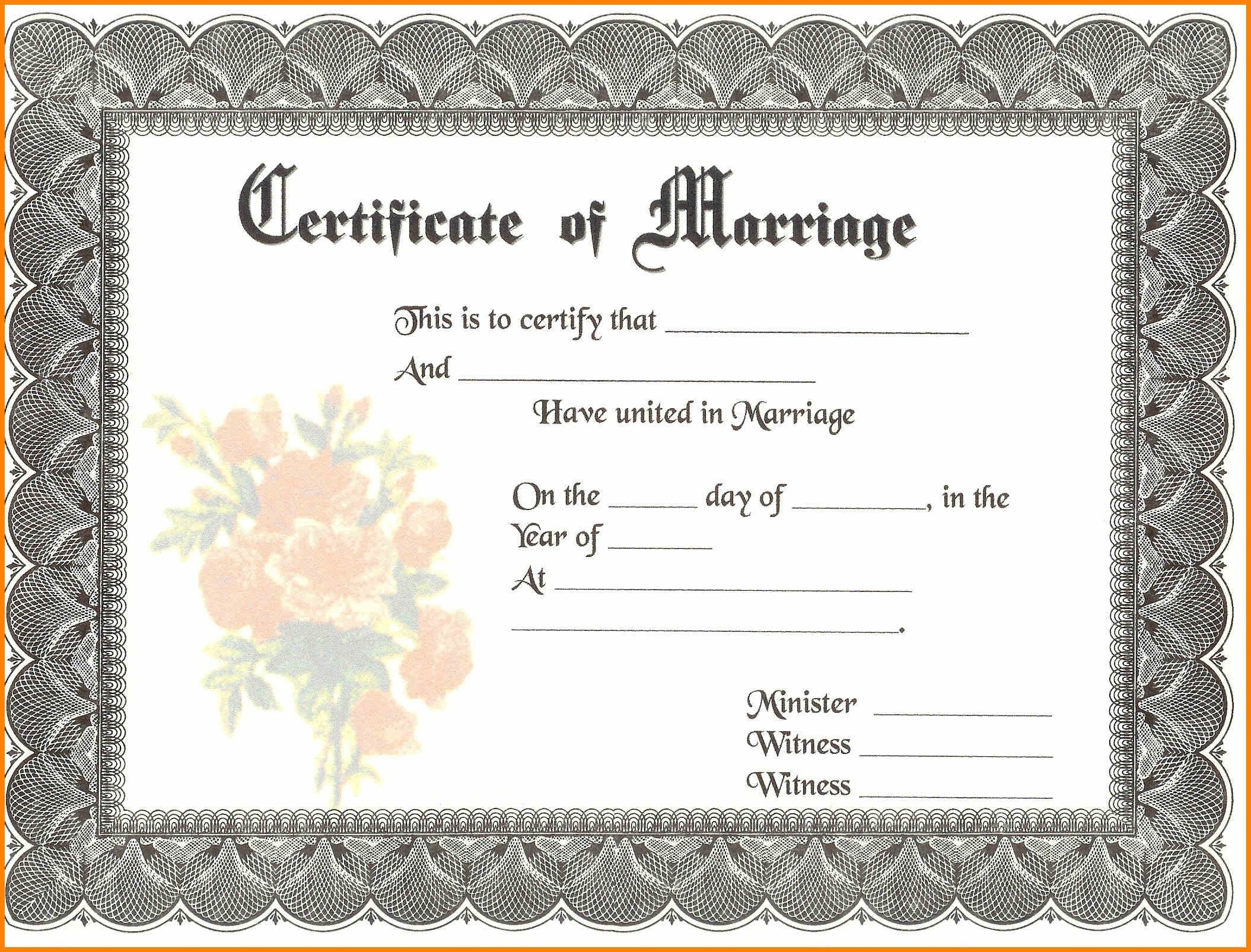 Get Fake Marriage Certificates Online Buy Novelty Wedding License Wedding Certificate Gift Certificate Template Gift Certificate Template Word - Fake Marriage Certificate Printable Free