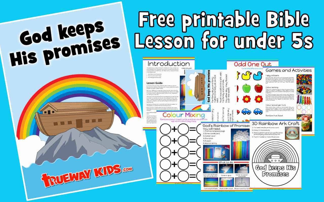 God Keeps His Promises Free Printable Bible Lesson For Kids Trueway Kids - Free Printable Bible Lessons For Toddlers