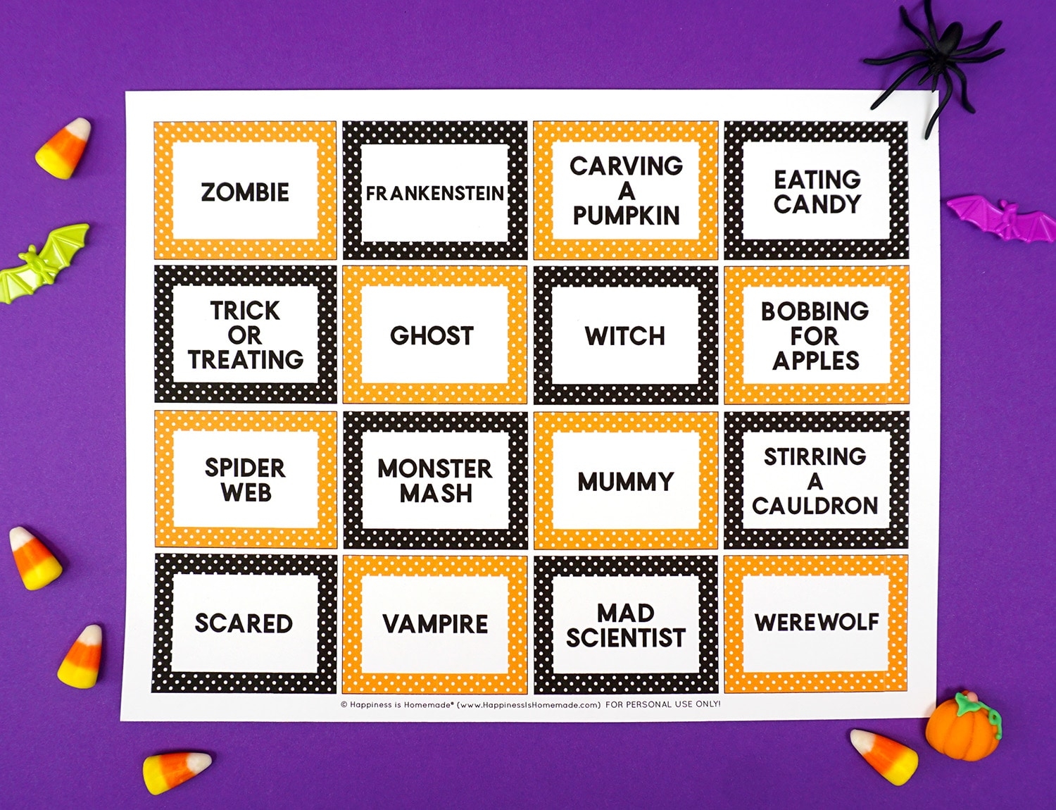 Halloween Charades Game Cards Happiness Is Homemade - Free Printable Charades Cards