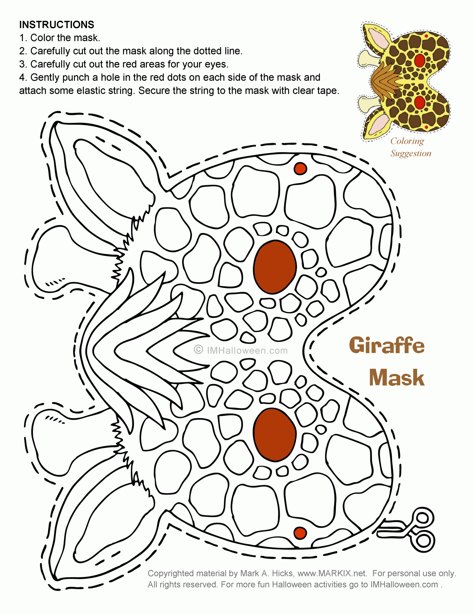 Giraffe Mask Template Printable Free FREE Printable Hub Giraffe Mask Template Printable Free FREE Printable Hub