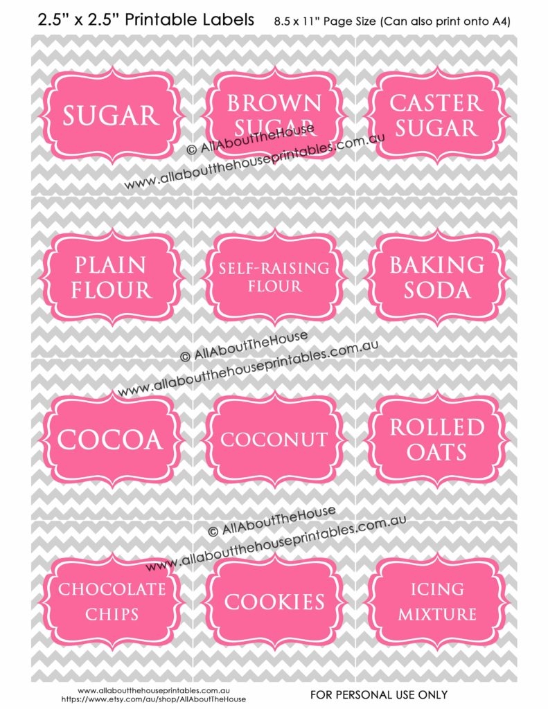 How To Add Your Own Text To Printable Labels plus FREE Printable Cleaning Labels - Free Printable Baking Labels