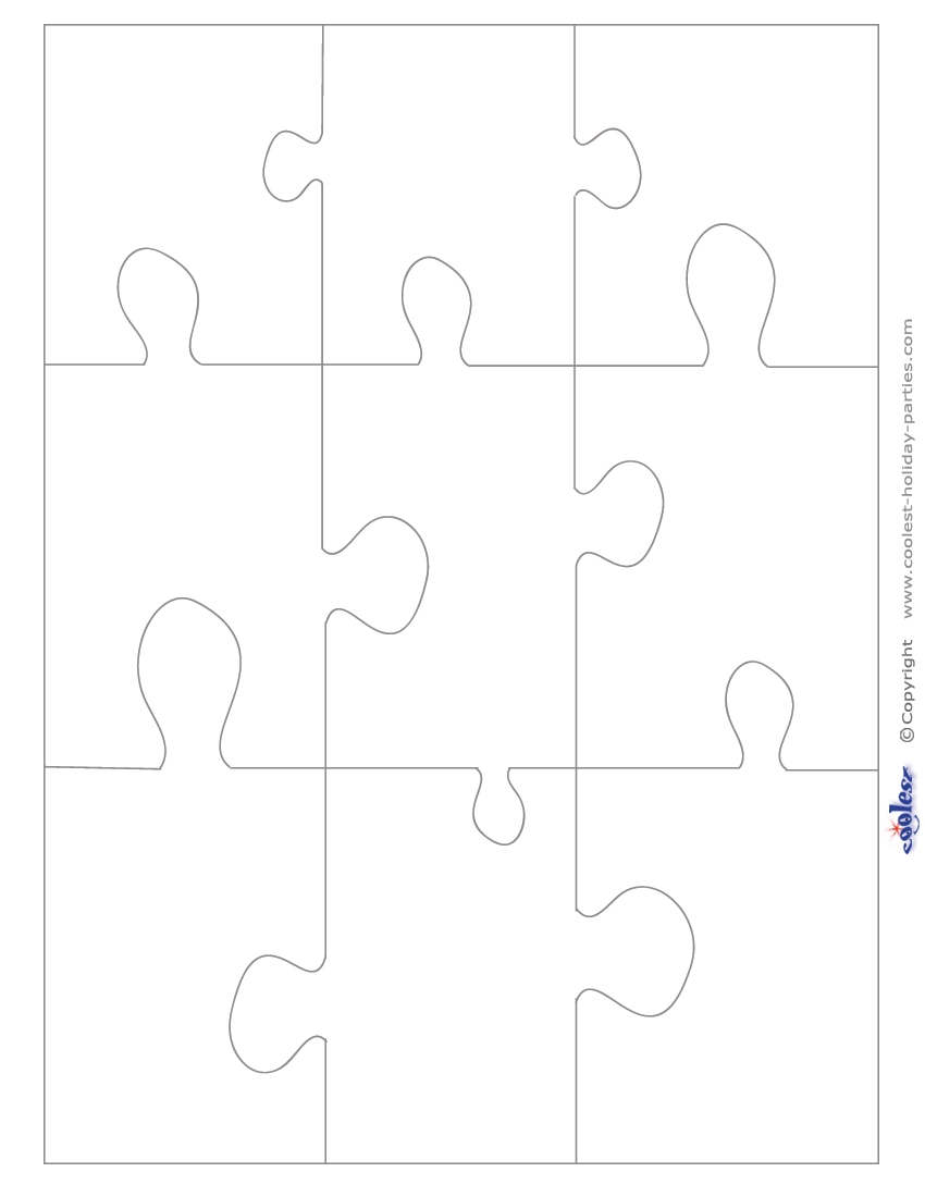 Large Blank Printable Puzzle Pieces - Free Blank Printable Puzzle Pieces