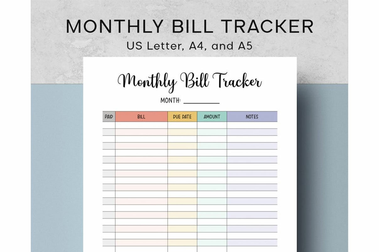 Monthly Bill Payment Tracker Printable Bill Pay 1368168 - Free Printable Bill Pay Checklist