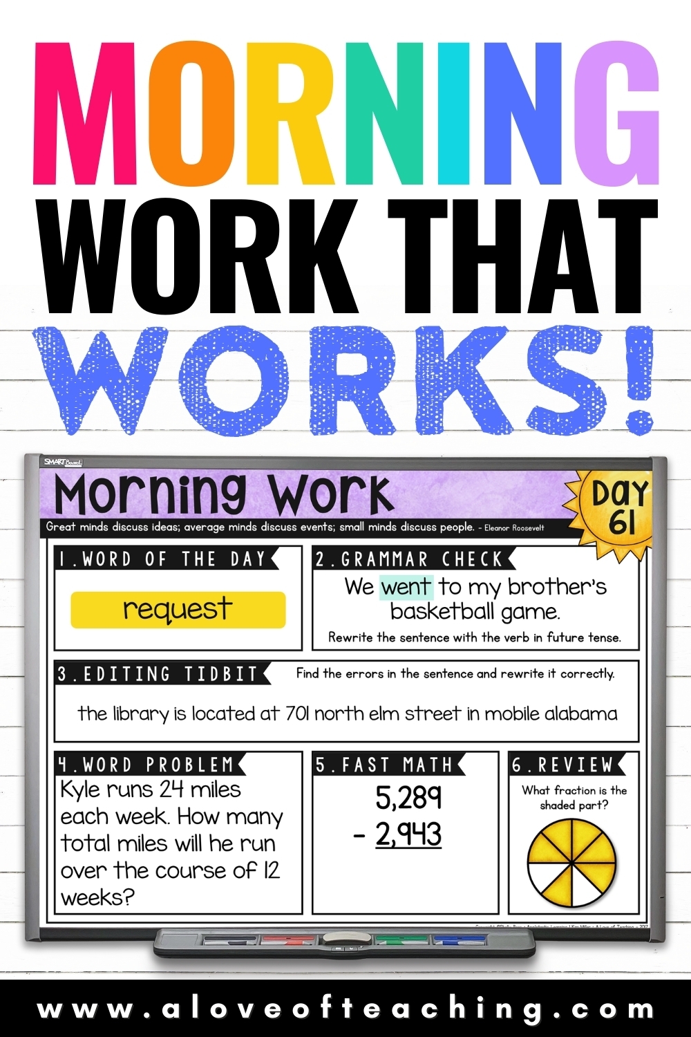 Morning Work That Works ONE FREE WEEK A Love Of Teaching Kim Miller - Free Printable 4th Grade Morning Work
