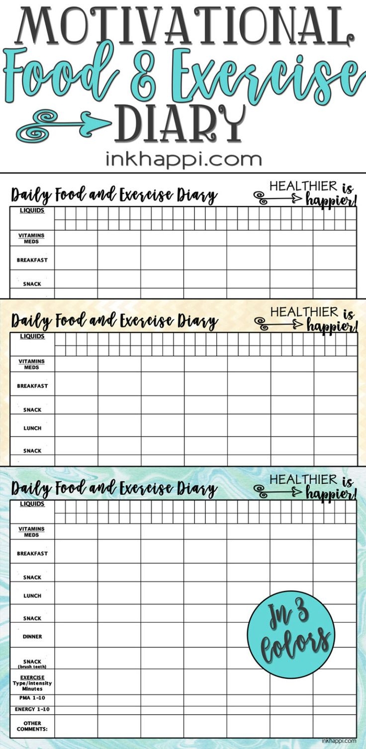 Motivational Food And Exercise Diary Free Printable Inkhappi Food Journal Printable Fitness Planner Printable Food Diary Printable - Diet Logs Printable Free