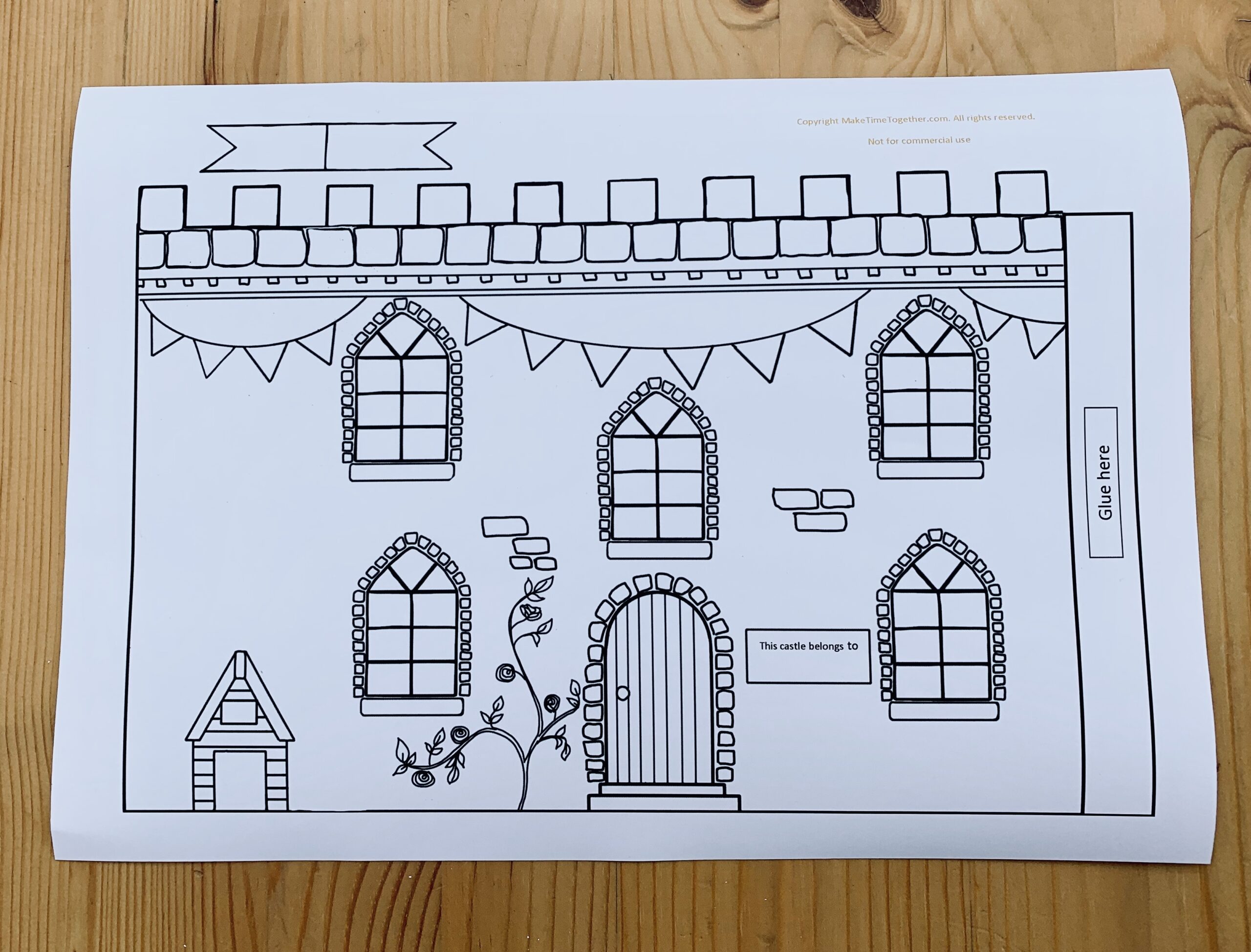 My Family Printable Castle Activity Make Time Together - Free Printable Castle Templates
