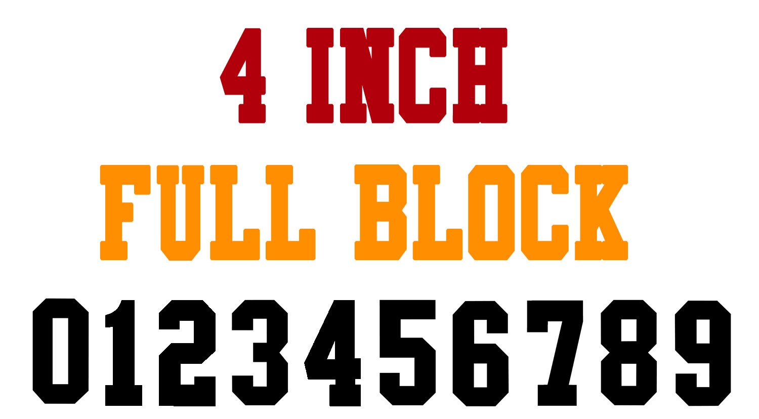 NumberStencils Net 4 Inch Full Block Number Stencils 100 Sheet Packs 4 54 - Free Printable 3 Inch Number Stencils