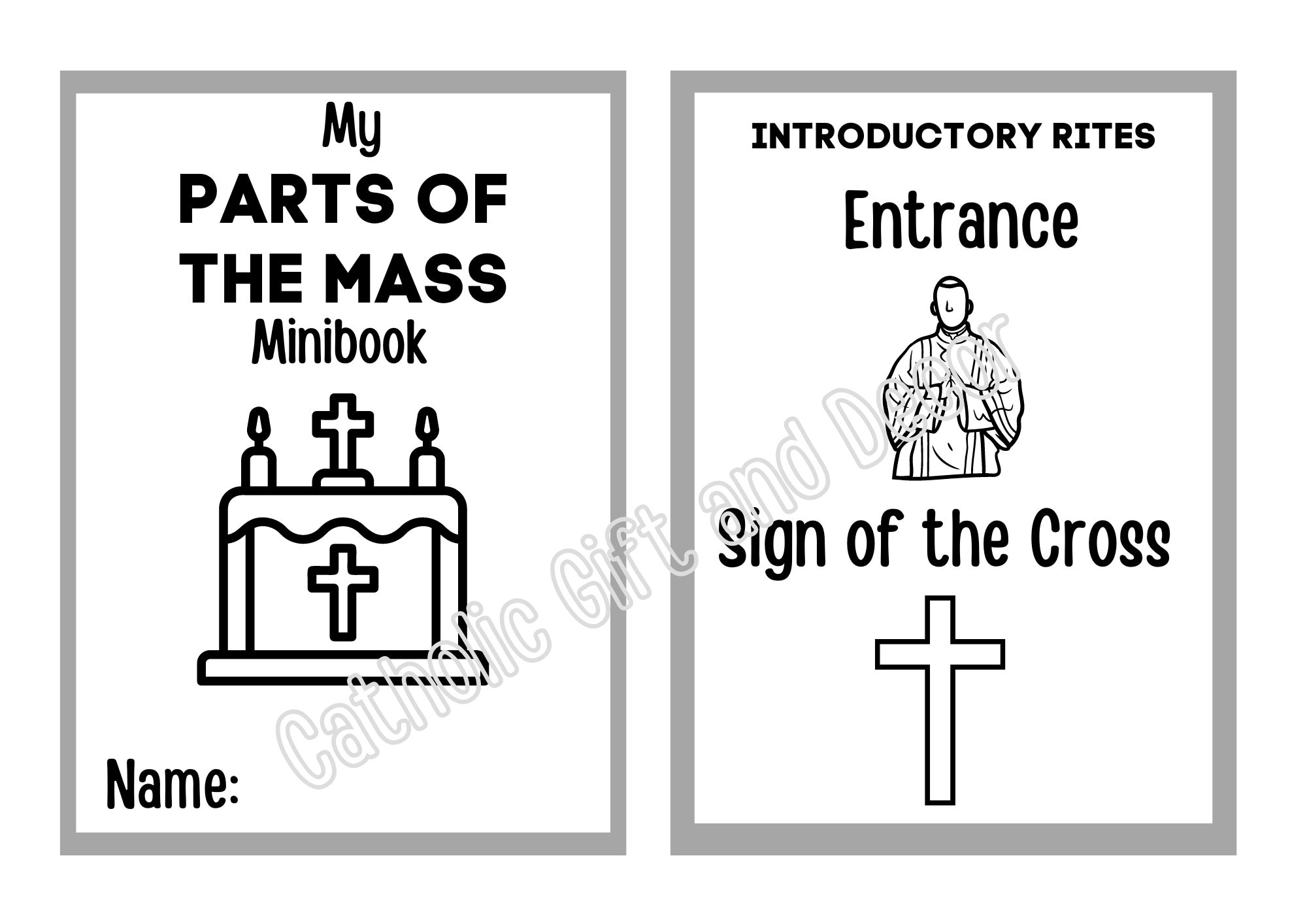 Parts Of The Catholic Mass Printable Book Parts Of The Catholic Mass Worksheetscatholic Mass Activitiescatholic Mass Guideorder Of Mass Etsy - Free Printable Catholic Mass Book