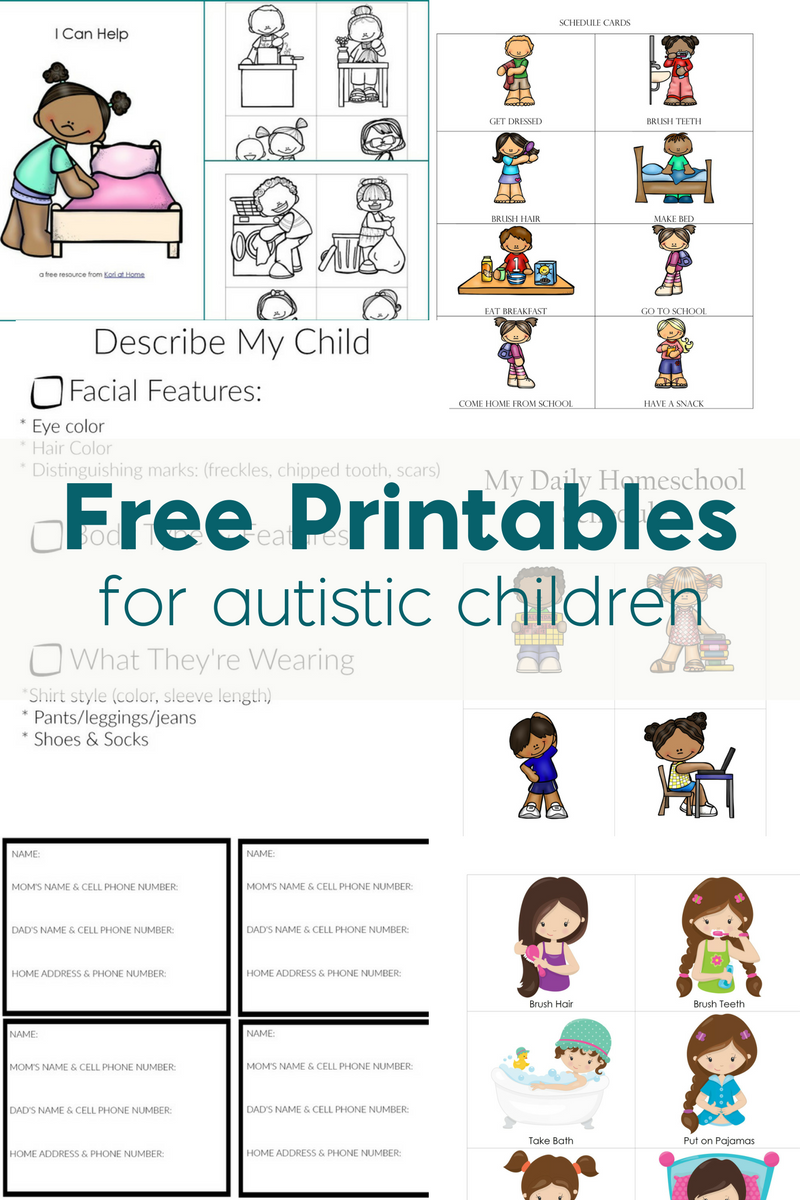 Pin On Best Of Kori At Home - Free Printable Autism Worksheets