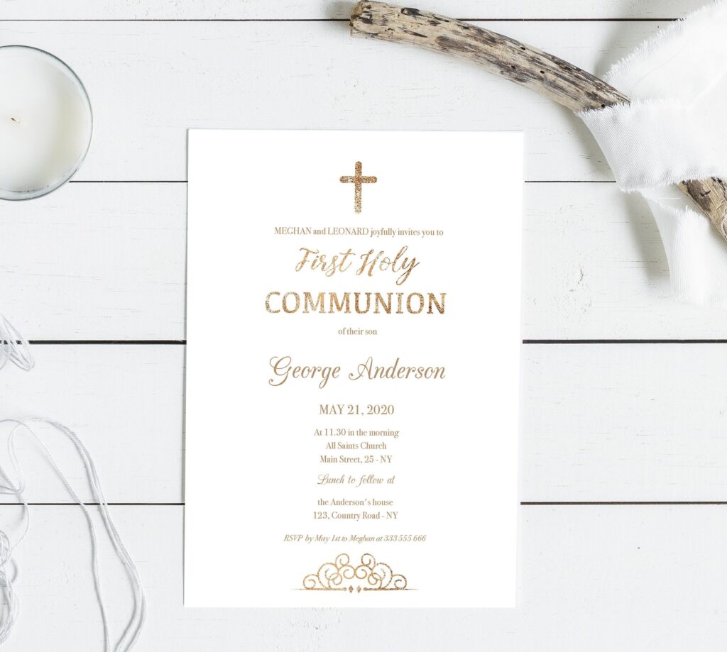 Free Printable 1st Communion Invitations | FREE Printable Hub